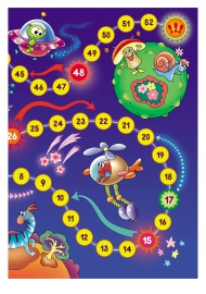 Игра-ходилка на тему космоса. Распечатать Игра-ходилка на тему космоса. Распечатать