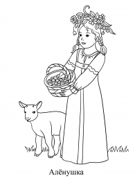 Аленушка рисунок карандашом