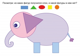 Слон из геометрических фигур Слон из геометрических фигур