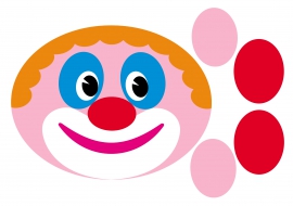 Лицо клоуна без волос. Аппликация "клоун". Лицо клоуна для аппликации. Мордашка клоуна.