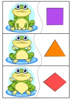 Лягушки - игра с геометрическими формами