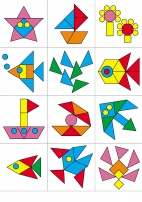 Картинки из геометрических фигур для лэпбука