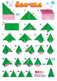 Оригами ёлочка из бумаги. Как сделать елку.. — Video | VK