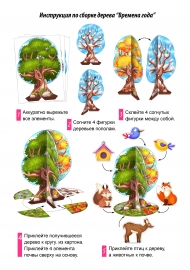 Инструкция по сборке макета Дерево «Времена года»