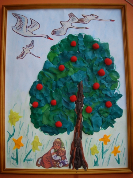 Гуси - лебеди. Русская народная сказка. Июнь 2013. Гуси - лебеди.