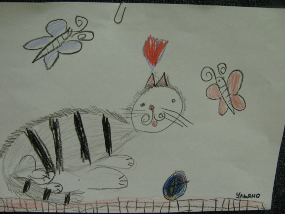 Котик. Конкурс детского рисунка. Май 2014. Дошкольники Котик.