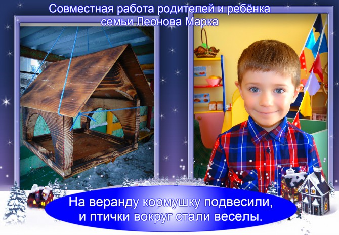 Птицам Сахалина Акция «Кормушка для пичужки» Птицам Сахалина