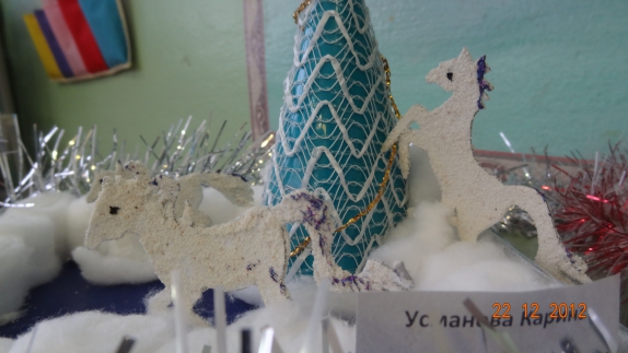 "Новогодняя елка" Конкурс детских поделок. Январь 2014. Дошкольники "Новогодняя елка"