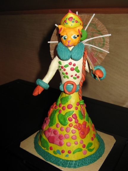 Кошка-барыня Конкурс детских поделок. Апрель 2013 Кошка-барыня