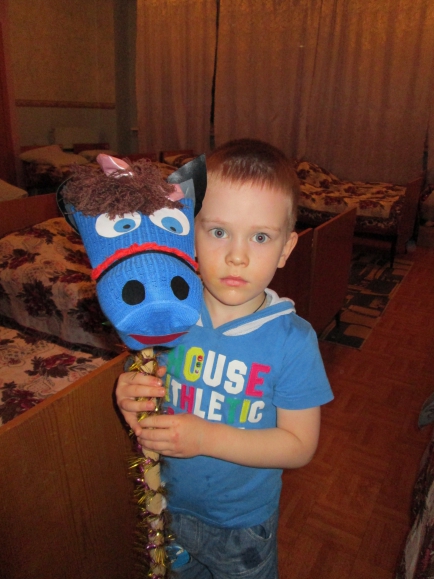 Новогодняя лошадка Конкурс Новогодних поделок. Декабрь 2013. Дошкольники Новогодняя лошадка