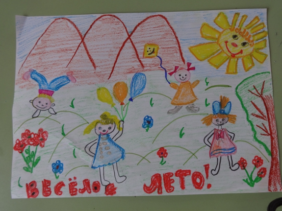 "Веселое лето" Конкурс «Летнее вдохновение». Июнь 2014. Поделки и рисунки. Дошкольники "Веселое лето"