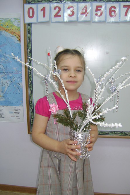 Зимний букет Конкурс детских поделок. Январь 2016. Дошкольники Зимний букет