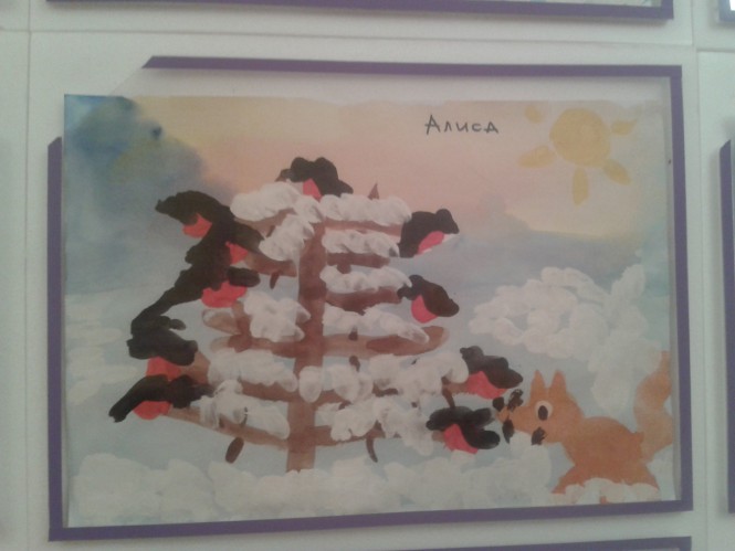 Зимний лес Конкурс детского рисунка. Январь 2016. Дошкольники Зимний лес