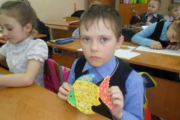 Золотая рыбка Конкурс детских поделок. Февраль 2015. Школьники Золотая рыбка