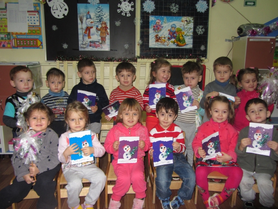 Новогодняя открытка Конкурс Новогодних поделок. Февраль 2015. Дошкольники Новогодняя открытка