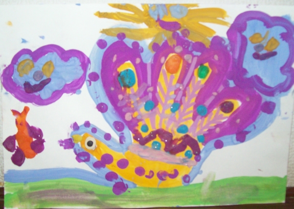 Птица счастья.jpg Конкурс детского рисунка. Апрель 2013. Птица счастья.jpg