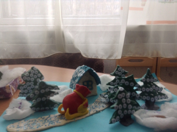 В зимнем новогоднем лесу Конкурс Новогодних поделок. Февраль 2015. Дошкольники В зимнем новогоднем лесу