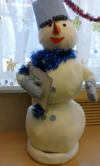 Снеговик Конкурс Новогодних поделок. Декабрь 2015. Дошкольники Снеговик