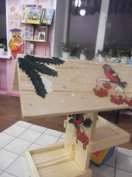 Кормушка "Снегири" Акция «Кормушка для пичужки» Кормушка "Снегири"