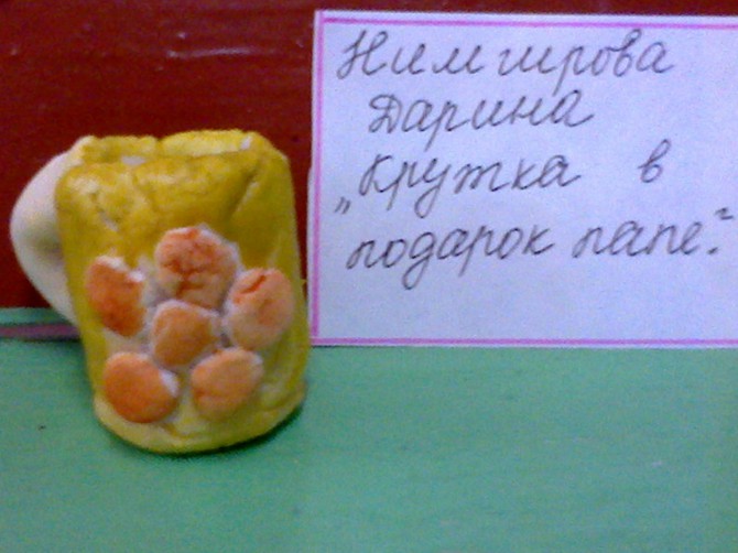 "Кружка в подарок папе" Конкурс «Подарок для папы». Поделки и рисунки "Кружка в подарок папе"