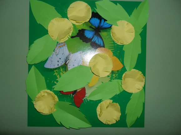 "Весенний лужок" Конкурс «Весеннее настроение». Апрель 2014. Поделки. Дошкольники "Весенний лужок"