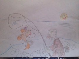 Золотая рыбка Конкурс детского рисунка. Апрель 2014. Дошкольники Золотая рыбка