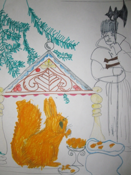 Иллюстрация к сказке о царе салтане нарисовать 3 класс легко