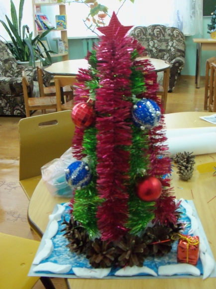 "Новогодняя ёлочка" Конкурс Новогодних поделок. Декабрь 2013. Дошкольники "Новогодняя ёлочка"