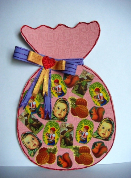 Мешок с новогодним желанием. Конкурс Новогодних поделок. Декабрь 2013. Дошкольники Мешок с новогодним желанием.