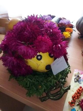 Цветочный ёжик Конкурс «Осенние фантазии». Сентябрь 2014 Цветочный ёжик