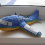 Новогодняя игрушка- Самолет Конкурс Новогодних поделок. Январь 2014. Дошкольники Новогодняя игрушка- Самолет