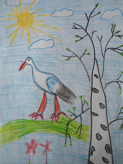 "Аист". Вадим Шаракаев, 6,5 лет. Конкурс детского рисунка. Апрель 2013. "Аист". Вадим Шаракаев, 6,5 лет.