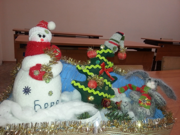 "Новый год в лесу" Конкурс Новогодних поделок. Январь 2014. Школьники "Новый год в лесу"