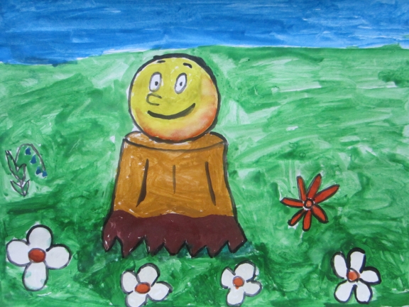 Колобок Конкурс детского рисунка. Апрель 2013. Колобок