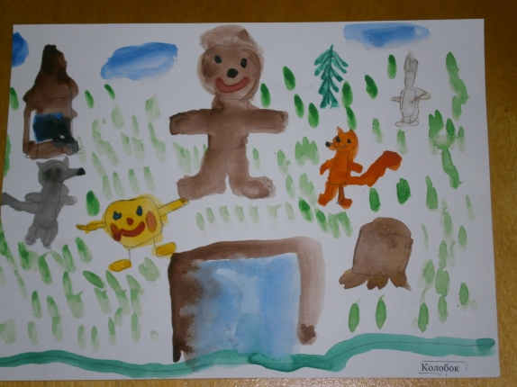 Колобок Русская народная сказка. Апрель 2013. Колобок