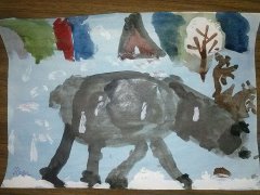 СЕВЕРНЫЙ ОЛЕНЬ Конкурс детского рисунка. Февраль 2014. Дошкольники СЕВЕРНЫЙ ОЛЕНЬ