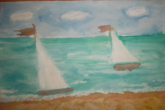 "На море" Конкурс детского рисунка. Ноябрь 2013 "На море"