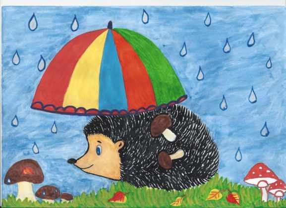 Ежик дождь. Ёжик с зонтиком. Ежик под зонтом. Ежик с зонтиком рисунок. Ежик под дождем с зонтом.