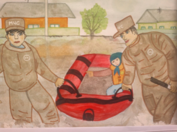 Рисунок героям спасения посвящается