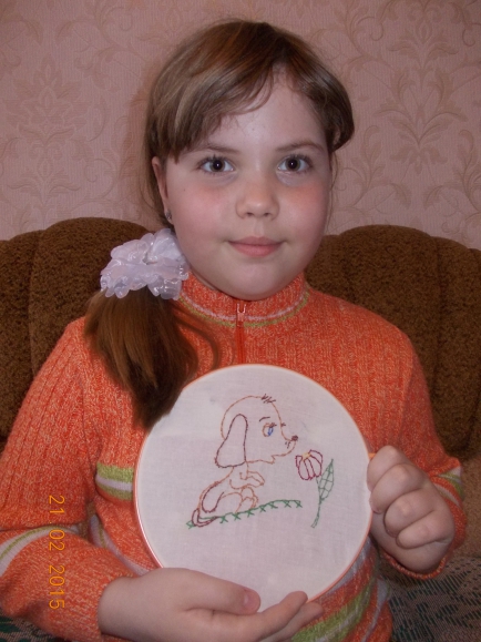 "Весёлый щенок" Конкурс детских поделок. Февраль 2015. Школьники "Весёлый щенок"