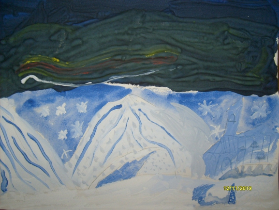 "Северное сияние" Конкурс детского рисунка. Ноябрь 2013 "Северное сияние"