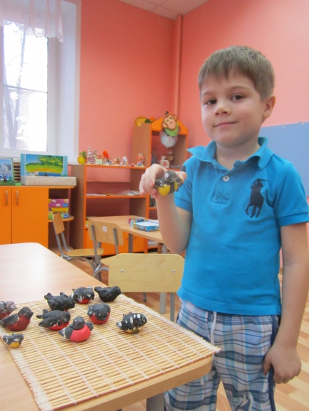 Синичка из теста. Конкурс детских поделок. Февраль 2015. Дошкольники Синичка из теста.