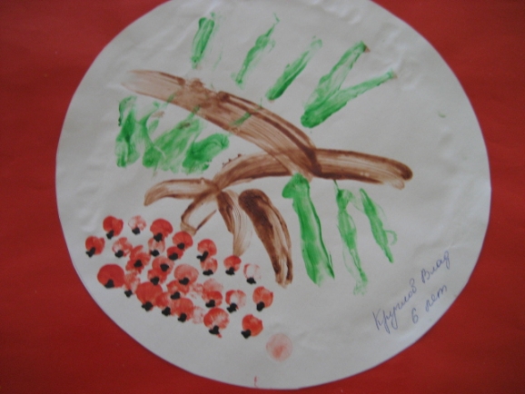 гроздь рябины Конкурс детского рисунка. Май 2013. гроздь рябины