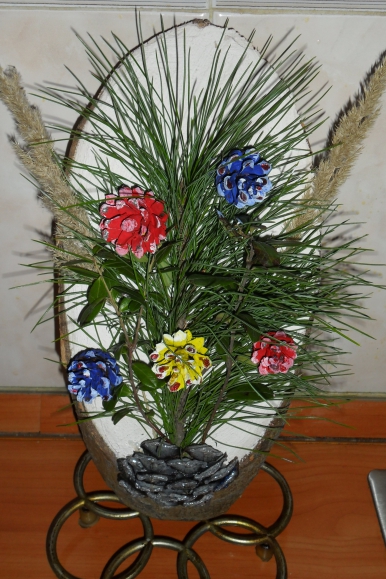 Новогодняя картина Конкурс Новогодних поделок. Декабрь 2013. Школьники Новогодняя картина