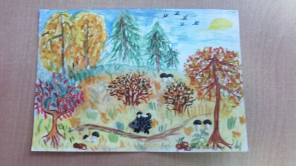 Осень Конкурс детского рисунка. Ноябрь 2014. Дошкольники Осень