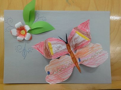бабочка Конкурс детских поделок. Сентябрь 2013 бабочка