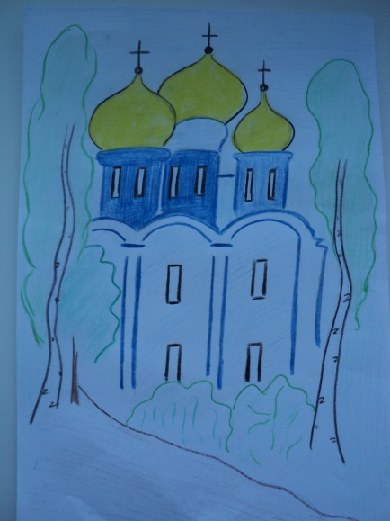 Церковь.JPG Конкурс детского рисунка. Июнь 2013. Церковь.JPG