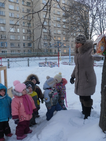 Теремок для птичек Акция «Кормушка для пичужки» Теремок для птичек