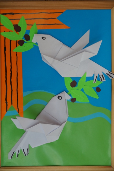 "Голубь мира" Конкурс «Мы за мир». Июнь 2015. Поделки, рисунки. Дошкольники "Голубь мира"