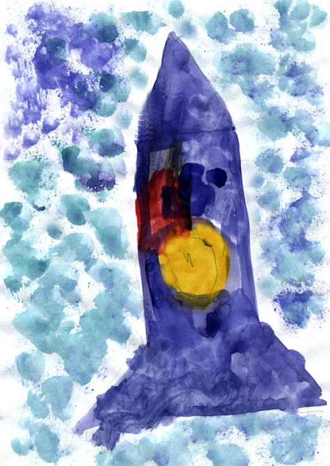 Ракета рисунок красками. Рисование ракета. Рисование красками ракета. Космонавтика гуашь. Рисование космоса гуашью с ракетами.